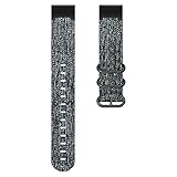 LDFAS Fenix 6S Pro/5S Plus Band, 20mm Premium Woven Nylon Quick Release Easy Fit Watch Strap Compatible for Garmin Fenix 6S/6S Pro/5S/5S Plus/D2 Delta S Smartwatch, Black Charcoal