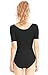 speerise Womens Spandex Dance Leotard Short Sleeve