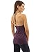 PattyBoutik Women Geometric Straps V Neck Halter Top (Drak Purple Medium)