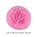 BAKER DEPOT 3D Silicone Cake Decorating Tools Fondant Mold Differet Flower Rose Design Silicone Baking Tool Set of 4 Pink Color