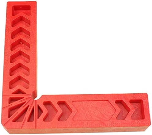 POFET 4pcs 90 Degree Positioning Clamp L Type Right Angle Clamps Woodworking Tool Auxiliary Locator Plastic Square Ruler Angle Holder for Carpenters DIY Enthusiasts(6inch)