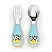 Skip Hop Toddler Utensil Set Fork and Spoon Set, Dishwasher Safe, Giraffe