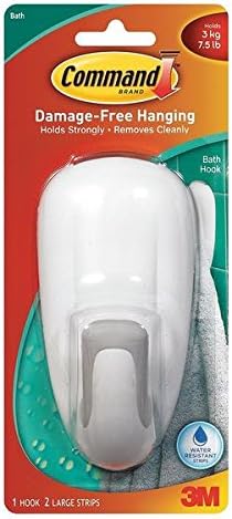 Command Bathroom Adhesive Hook with Adhesive