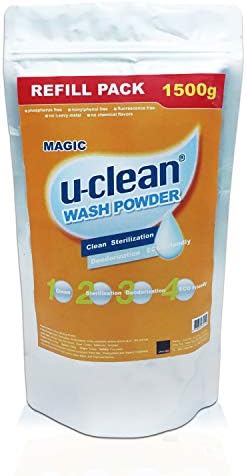 U-CLEAN Amazing Washing or Cleaning Powder - Natural Cleaning Agent - Universal Cleaning Detergents - Environmentally Friendly - Powder - Washing Powder for Laundry - Disinfection Powder