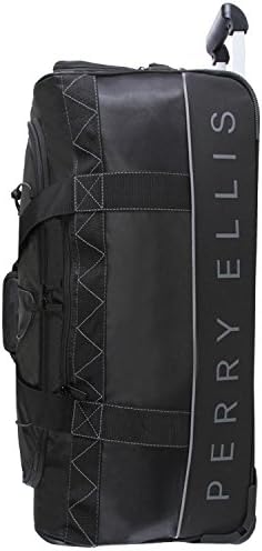 Perry Ellis Men's Extra Large 35" Rolling Duffel Bag-A335, Black/Grey, One Size 3 Perry Ellis Men's Extra Large 35" Rolling Duffel Bag-A335, Black/Grey, One Size
