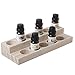 MyGift 2-Tier Natural Wood Essential Oil Display Stand, Cosmetic Organizer Rack - Holds up to 11 (20ml) Bottles