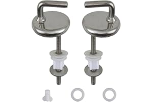 Stainless Steel Toilet For Seat Hinges Set 2 Pcs for Simple Installation and Noise Reduction Features