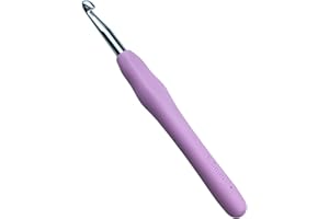 Mdoker Size K/10.5(6.5mm) Crochet Hook,Extra Long Crochet Hooks for Arthritic Hands,Ergonomic Grip Soft Handles for Beginners and Experiecced Crochet Lover,Comfortable/Easy to Use