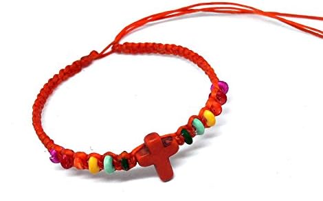 Anklet or Bracelet Orange Christian Bracelet Hawaiian Cord Bracelet Rainbow Hemp