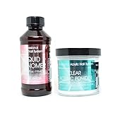 MIA SECRET PROFESSIONAL LIQUID MONOMER 4 oz + CLEAR ACRYLIC POWDER 4 oz NAIL SYSTEM