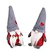 HMASYO 2 Pcs Handmade Couple Swedish Gnome Plush,Scandinavian Tomte,Santa Nisse,Nordic Plush Elf Toy,Christmas Table Ornament,Home Christmas Decorations,8 Inch (Red)
