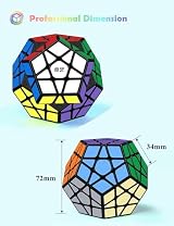 ROXENDA Dodecahedron Cube Pentagon Speed Cube Black view 2