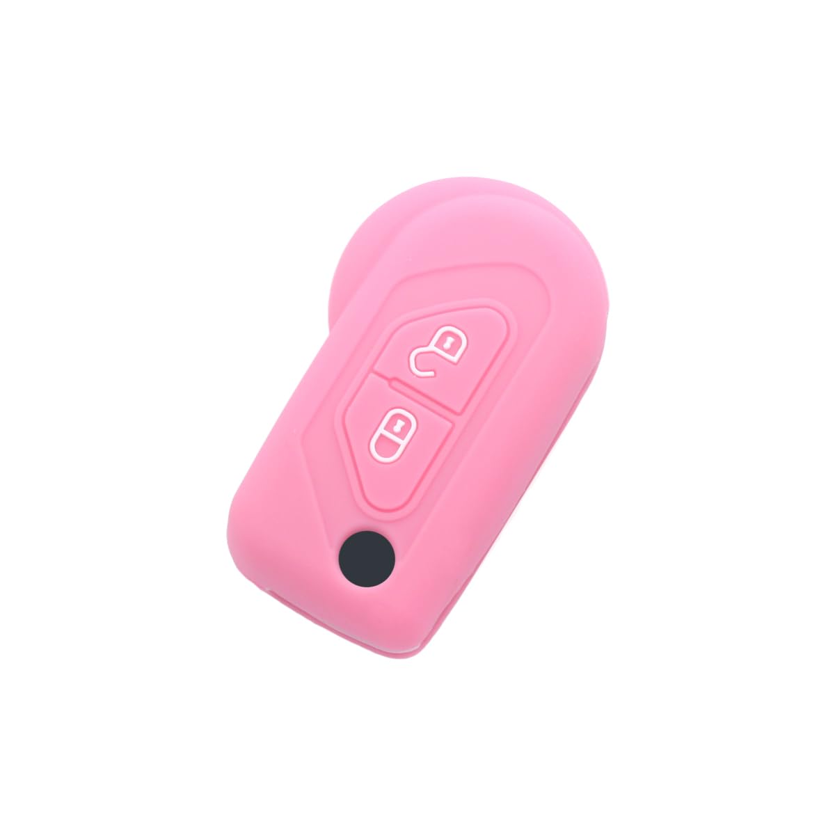 BROVACS Silicone Cover Protector Case Holder Skin Jacket Compatible with CITROEN 2 Button Flip Remote Key Fob CV4311 Pink
