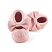 DELEBAO Infant Toddler Baby Soft Sole Tassel Bowknot Moccasinss Crib Shoes (3-6 Months, Pink)