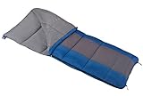 Wenzel Sunward 30-Degree Sleeping Bag, Blue/Orange, 33 x 78-Inch