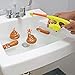 Fairly Odd Novelties Fishing for Floaters Bath Game – Funny Poop-Themed Bathroom Fishing Game for All Ages, Interactive Toilet Toy, Brown