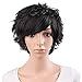 MapofBeauty 25 Short Curly Women Curly Wigs (Black)