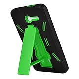 Z-GEN [TM] - For Alcatel OneTouch PIXI 7 Tablet (T-Mobile) - Hybrid Armor Protective Case with Stand + Z-GEN [TM] Stylus Pen - Green/Black