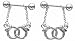 Nipple Shield Rings barbell barbells Handcuffs sold as a pair 14 gauge [Jewelry]