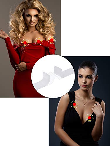 image for Blulu Boob Body Tape Clear Fabric Double Sided Clothing Tape with Disp