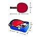 Everais Ping Pong Paddle - 4 Pro Table Tennis Racket Set, 6 Professional Balls, Bats with Premium Rubber, Ergonomic Handle, Great Spin & Speed, Complete Table Tennis Set, Bonus Portable Storage Bag