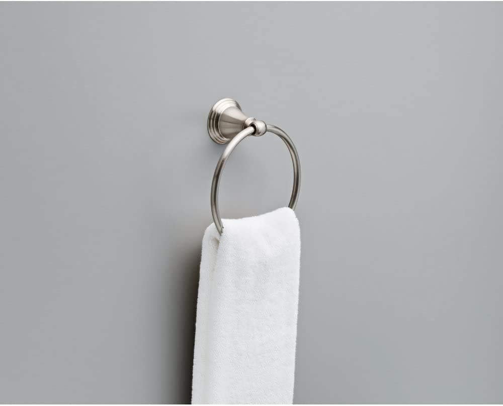 Delta Faucet 79646-BN Windemere Towel Ring, Satin Nickel - Delta Windemere Brushed Nickel - 