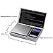 American Weigh Scales Series Digital Pocket Weight Scale, Lightweight, Accurate Measurement 1kg x 0.1g, (Silver), AWS-1KG-SIL