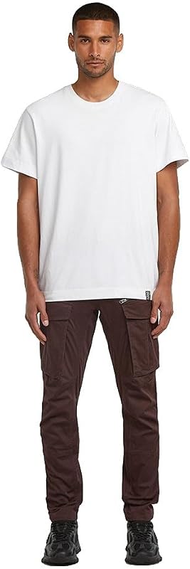 Rovic Zip 3D Calças Regulares Afiladas para Masculino, Castanha (ameixa chocolate D02190-5126-G692), 40W / 36L — foto 4 de 7