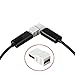 HDMI Keystone Jack Inserts 90 Degree, MACTIS 5 Pack Angled HDMI Inline Keystone Coupler Female to Female (White) (5 Pack, HDMI(90 Degree))