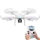 Babrit Uplay FPV Wifi RC Quadcopter Remote Control Drone with HD 720P Camera One Key Return Function Headless Mode