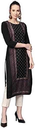 Vaamsi Crepe Printed Kurti(VPK1764_Black_Free Size) Vaamsi Crepe Printed Kurti(VPK1764_Black_Free Size)