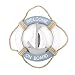 Wooden Nautical Life Ring Wall and Door Hanging Ornament Plaque,Welcome On Board,11.6"x8" Welcome Sign (Sail Boat) primary