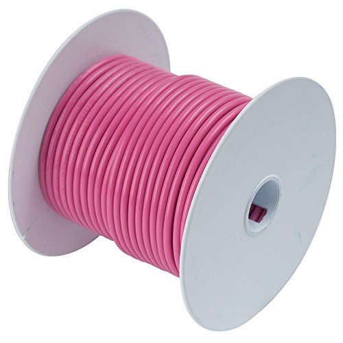 Ancor 104625 Marine Grade Electrical Primary Tinned Copper Boat Wiring (14-Gauge, Pink, 250-Feet)
