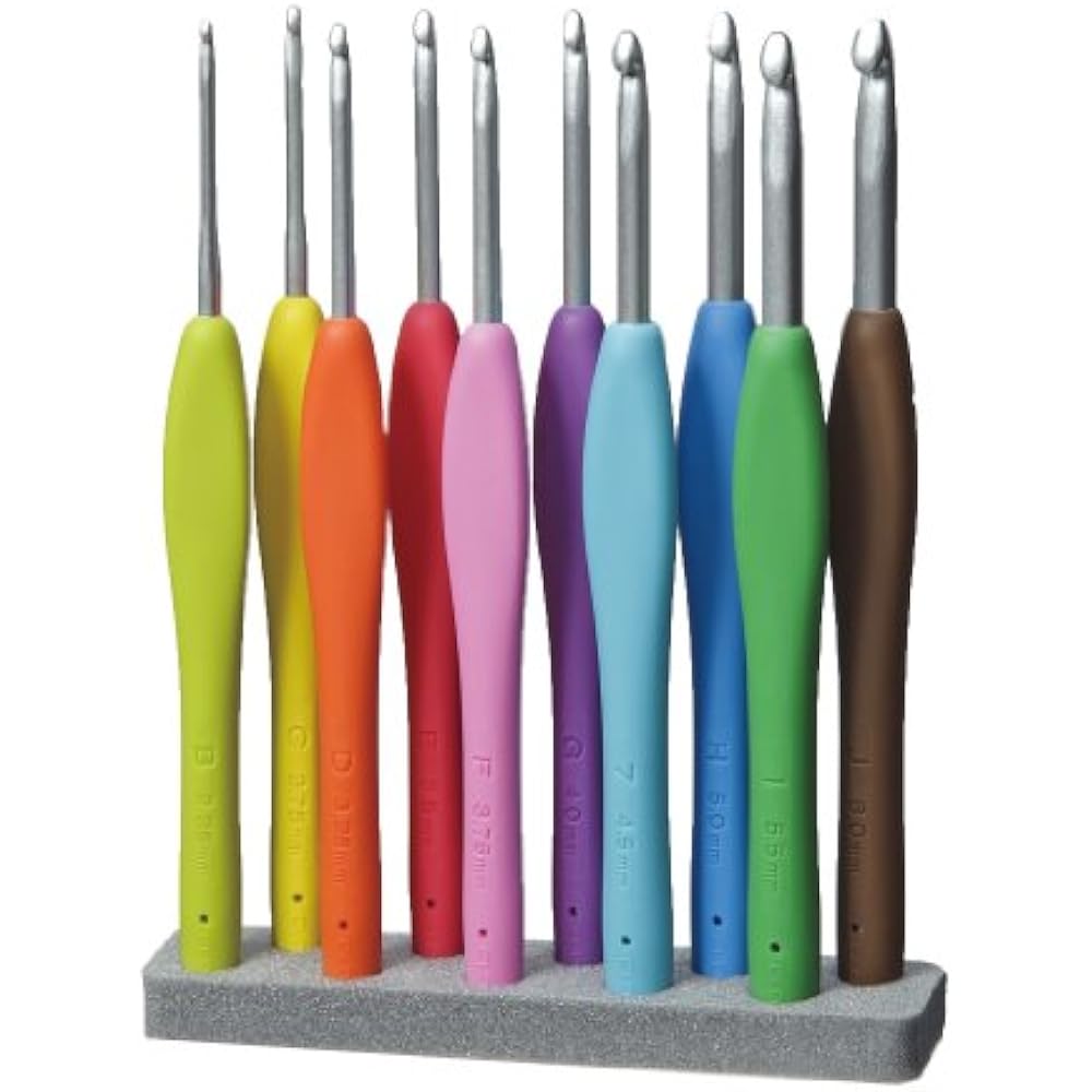 Clover 3672 Amour Crochet Hook Set, 10 Sizes eBay