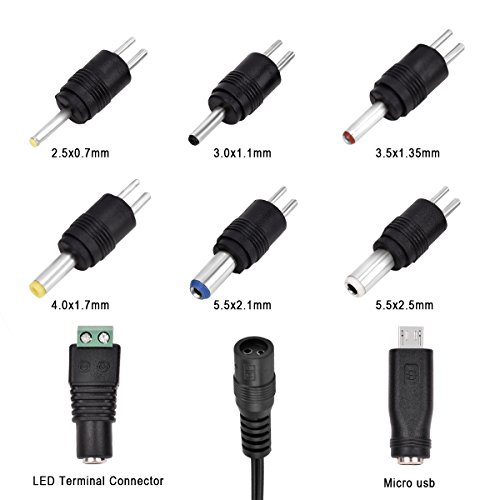 IKOCO 30W Universal Multi Voltage AC/DC Adapter Switching Power Supply with 8 Selectable Adapter Plugs for 3V to 12V Household Electronics Routers Speakers CCTV Cameras Smart Phone Charging Devices