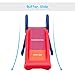 BABY JOY Folding Slide, Indoor First Slide Plastic Play Slide Climber for Kids (Round Rail)
