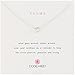 Dogeared Karma Sterling Silver Linked Ring Charm Necklace, 16