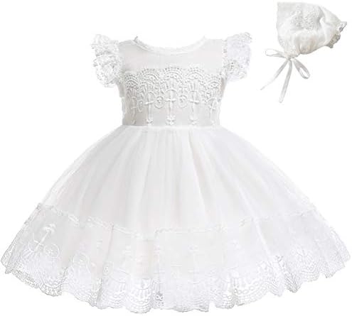 Moon Kitty Baby Girl Dress Christening Baptism Gowns Flower Girl Dress