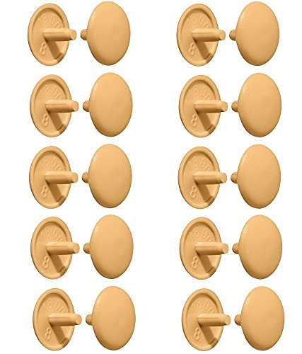 cyclingcolors 20 x cover cap screw caps head hole cover plastic countersunk head PZ2 furniture (pine)