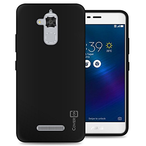 Zenfone 3 Max Case, Zenfone Pegasus 3 Case, CoverON [FlexGuard Series] Slim Soft Flexible TPU Rubber Phone Cover Case for Asus Zenfone 3 Max / Pegasus 3 - Black