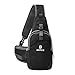 Sling Bag for Men & Women - Chest Shoulder Unbalance Crossbody Backpack Water Resistant Daypack for Gym Travel Hiking