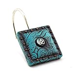 WESTERN TURQUOISE CONCHO SHOWER CURTAIN HOOKS 12pc