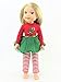 American Fashion World Candy Cane Tutu Dress Set for 14-Inch Dolls | Leggings Included |Premium Quality & Trendy Design | Dolls Clothes | Outfit Fashions for Dolls for Popular Brands