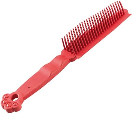 Feplast 85941899 Cepillo de Goma para Perros Gro 5941, Peines de Dos Medidas Diferentes, Ideal para Animales de Pelo Corto, Medio y Largo, 4 x 4 x 27 Cm