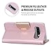 ProCase Galaxy S10 Wallet Case for Women, PU Leather Flip Folio Kickstand Case with Card Holder Wristlet Hand Strap, Folding Cover for S10 2019 -Pink