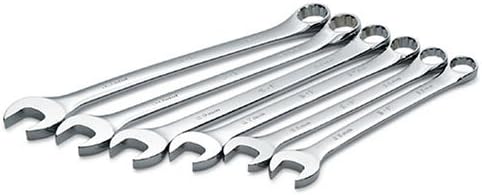 SK Tools USA 6 Piece, Regular, 12 Point, Metric SuperKrome® Combination Wrench Set: 25MM - 32MM | 36226