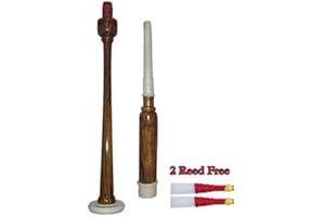 Great Highland Bagpipes Practice Chanter Rosewood Natural with 2 Synthetic Reeds Free