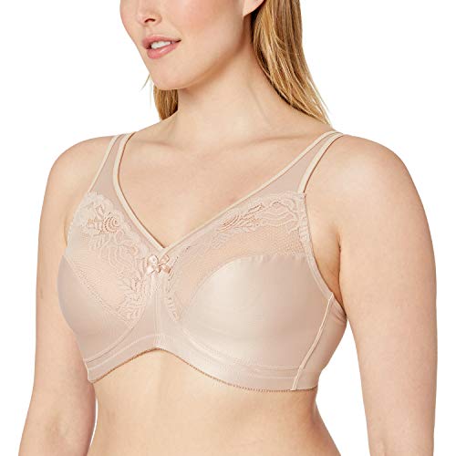 Glamorise Women's Plus-Size T-Shirt Bra with Seamless Straps,  Beige,  40G