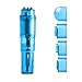 Uniclife Portable Mini Massagers with 4 Heads Pocket Personal Vibrating Pen for Body & Face, Blue, Battery Operated