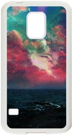 Samsung Galaxy S5 Mini Case,Aesthetic Romance Galaxy Starry Sky Pattern Fashion Trend Durable Hard Plastic Scratch-Proof Protective Case,White 10